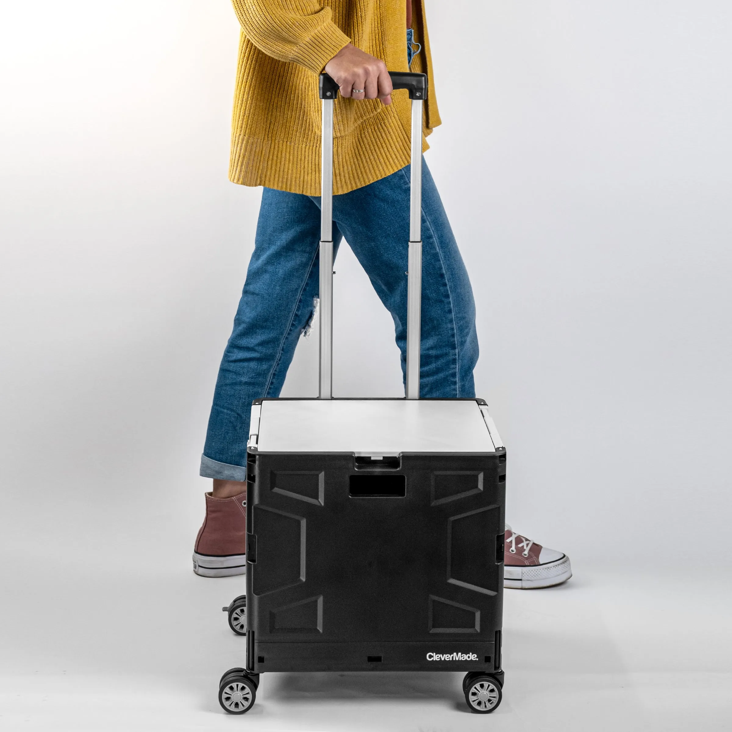 Collapsible Wheeled Crate - 4 Wheels