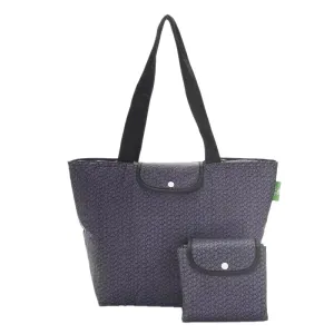 Eco Chic Black Disrupted Cubes Insulated Shopping Bag