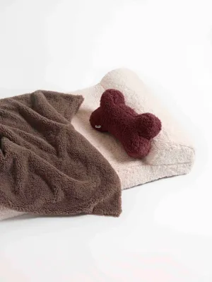Faux Fur Pet Blanket - Mushroom