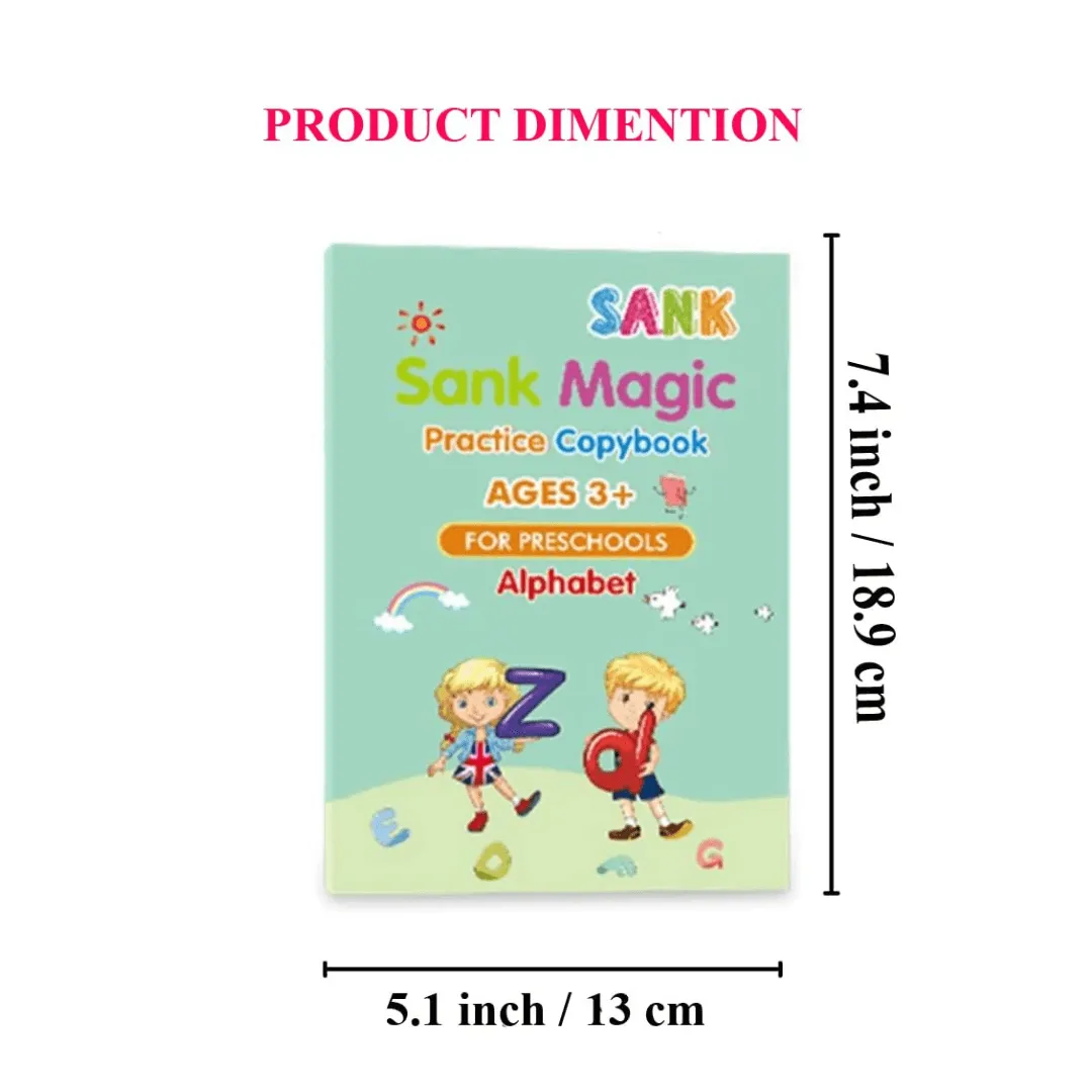 Magic Practice Copybook, (4 BOOK   10 REFILL  1 Pen)