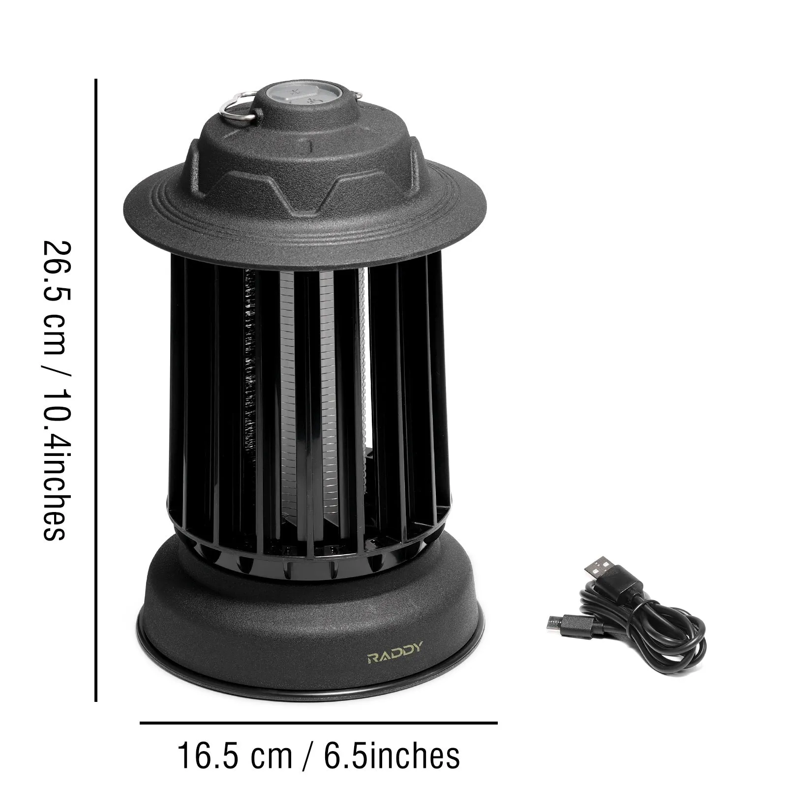 Raddy MZ-1 Outdoor Bug Zapper | Auto Self-Cleaning Brush | IPX4 | 1200mAh Rechargeable Battery