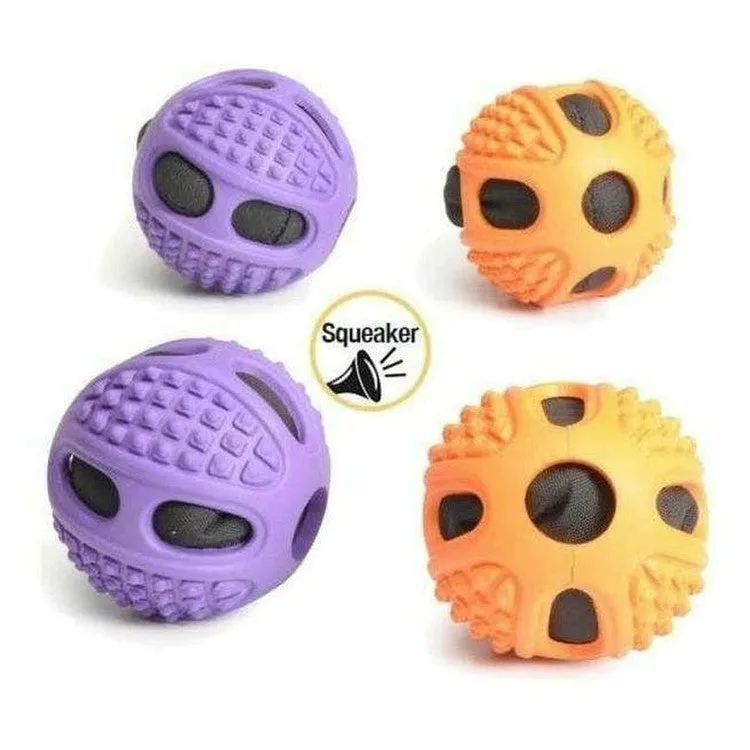 Rubber Dog Ball 100Mm  With Rope - L