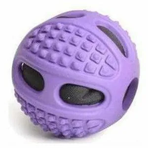 Rubber Dog Ball 100Mm  With Rope - L