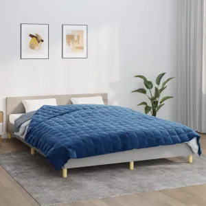 vidaXL Weighted Blanket Blue 200x225 cm 13 kg Fabric